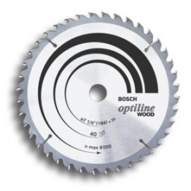 2608640930 Hoja de sierra circular Optiline Wood ø356, orificio de 30 mm, espesor de 2.5 mm, 30 dientes con antiretroceso